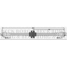 BBH6098 BORG & BECK Тормозной шланг