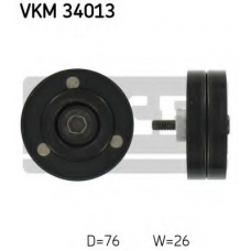 VKM 34013 SKF Паразитный / ведущий ролик, поликлиновой ремень