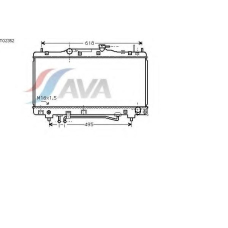 TO2352 AVA Радиатор, охлаждение двигателя