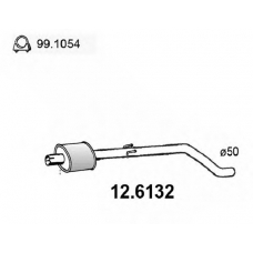12.6132 ASSO Средний глушитель выхлопных газов