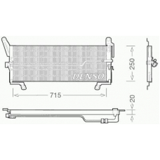 DCN09098 DENSO Конденсатор, кондиционер