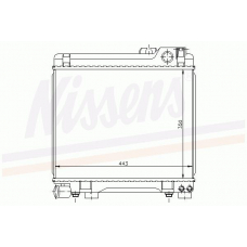 60656 NISSENS Радиатор, охлаждение двигателя