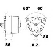 MG 597 MAHLE Генератор