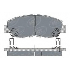 SP 180 SCT Комплект тормозных колодок, дисковый тормоз