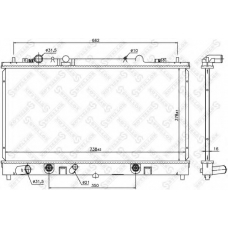 10-26773-SX STELLOX Радиатор, охлаждение двигателя