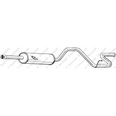 287-357 BOSAL Глушитель выхлопных газов конечный