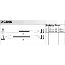 XC846 QUINTON HAZELL Комплект проводов зажигания