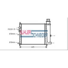 0709401 KUHLER SCHNEIDER Радиатор, охлаждение двигател