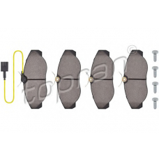 722 509 TOPRAN Комплект тормозных колодок, дисковый тормоз