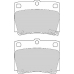 FD6993A NECTO Комплект тормозных колодок, дисковый тормоз