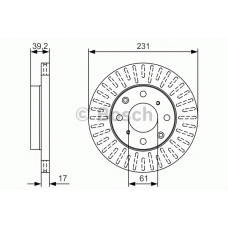 0 986 479 U49 BOSCH Тормозной диск