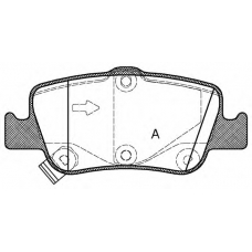 BPA1356.02 OPEN PARTS Комплект тормозных колодок, дисковый тормоз