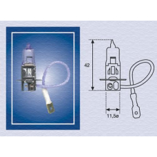 002563100000 MAGNETI MARELLI Лампа накаливания, противотуманная фара; Лампа нак