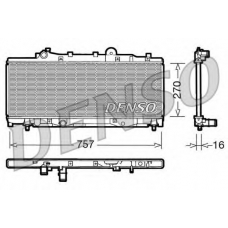DRM09092 DENSO Радиатор, охлаждение двигателя