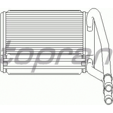 302 110 TOPRAN Теплообменник, отопление салона