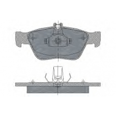 SP 226 PR SCT Комплект тормозных колодок, дисковый тормоз