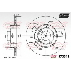 873541.6980 MAXTECH Тормозной диск