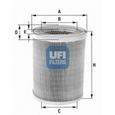 27.252.00 UFI Воздушный фильтр