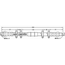 FBH6110 FIRST LINE Тормозной шланг