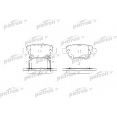 PBP1649 PATRON Комплект тормозных колодок, дисковый тормоз