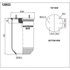 3810 P Airtech Кожух пневматической рессоры