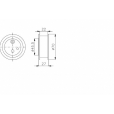 TKR 9949 TIMKEN Натяжной ролик, ремень грм