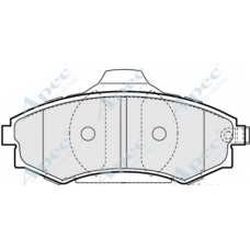 PAD1203 APEC Комплект тормозных колодок, дисковый тормоз