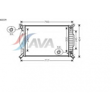 AI2229 AVA Радиатор, охлаждение двигателя