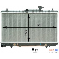 8MK 376 762-771 HELLA Радиатор, охлаждение двигателя