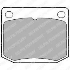 LP131 DELPHI Комплект тормозных колодок, дисковый тормоз
