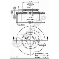 BS 8344 BRECO Тормозной диск