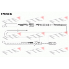 FKS24005 FTE Трос, управление сцеплением