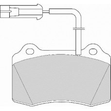 FD6469A NECTO Комплект тормозных колодок, дисковый тормоз