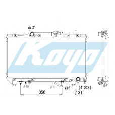 PA010346 KOYO P-tank corrugate-fin ass'y