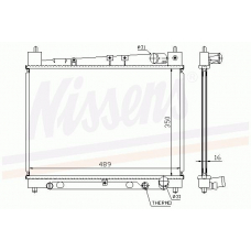64798A NISSENS Радиатор, охлаждение двигателя