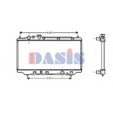 110240N AKS DASIS Радиатор, охлаждение двигателя