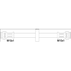G1900.69 WOKING Тормозной шланг