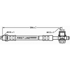 FBH7298 FIRST LINE Тормозной шланг