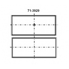 71-3929/4 STD GLYCO Шатунный подшипник