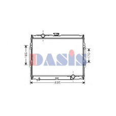 560021N AKS DASIS Радиатор, охлаждение двигателя