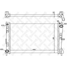 10-26159-SX STELLOX Радиатор, охлаждение двигателя