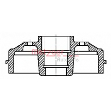 BT 638 METZGER Тормозной барабан