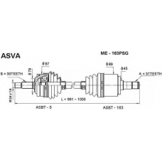 ME-163PSG ASVA Приводной вал