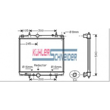 0701021 KUHLER SCHNEIDER Радиатор, охлаждение двигател