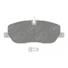 SP 329 PR SCT Комплект тормозных колодок, дисковый тормоз
