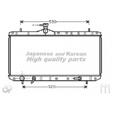 K454-16 ASHUKI Радиатор, охлаждение двигателя