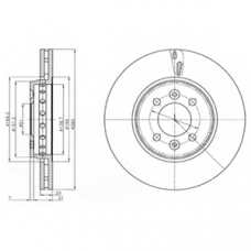 BG4536C DELPHI Тормозной диск