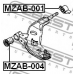 MZAB-001 FEBEST Подвеска, рычаг независимой подвески колеса