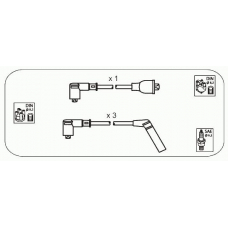 JP301 JANMOR Комплект проводов зажигания