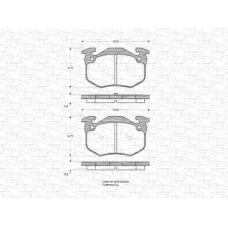 363702160216 MAGNETI MARELLI Комплект тормозных колодок, дисковый тормоз